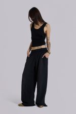 Black Baggy Monster Joggers - Image 3
