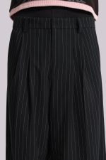 Black Pinstripe Goliath Suit Pants - Image 5