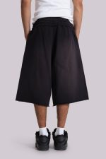 Washed Black Monster Jogger Baggy Shorts - Image 4