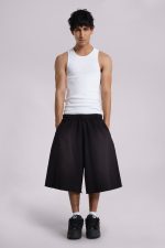 Washed Black Monster Jogger Baggy Shorts - Image 2