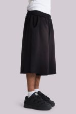 Washed Black Monster Jogger Baggy Shorts - Image 3