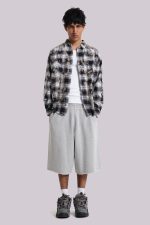 Grey Marl Monster Jogger Baggy Shorts - Image 5