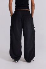 Black Parachute Cargo Pants - Image 2
