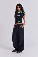 Black Parachute Cargo Pants - Image 4