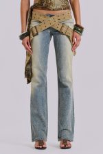 Strap Up Stonewash Jeans - Image 2