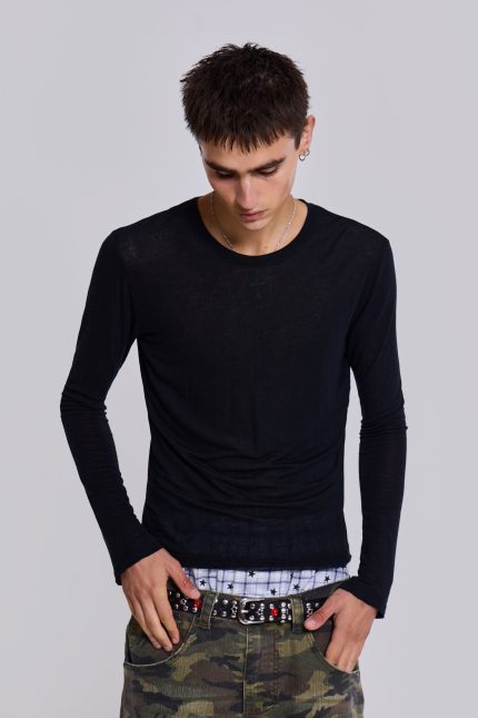 Black Mist Long Sleeve Top