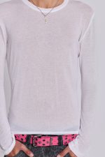 White Mist Long Sleeve Top - Image 4