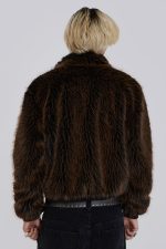 Brown Mendoza Faux Fur Jacket - Image 9
