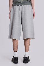 Grey Marl Monster Jogger Baggy Shorts - Image 8