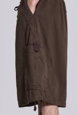 Brown Parachute Cargo Baggy Shorts - Image 3