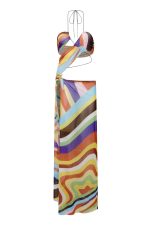 Oliana Draped Maxi Dress - Image 7