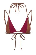 Luna Metallic Triangle Bikini Top - Image 9