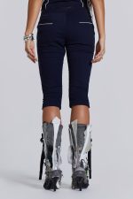 Racer Capri Trousers in Navy - Image 4