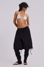 Black Parachute Cargo Shorts - Image 7